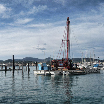 pilotaje perforaciones submarinas m3 marinas puertos deportivos