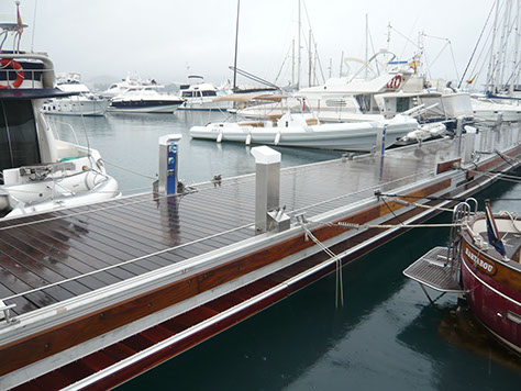 Pantalanes y fingers fijos de aluminio marino pantalán fijo